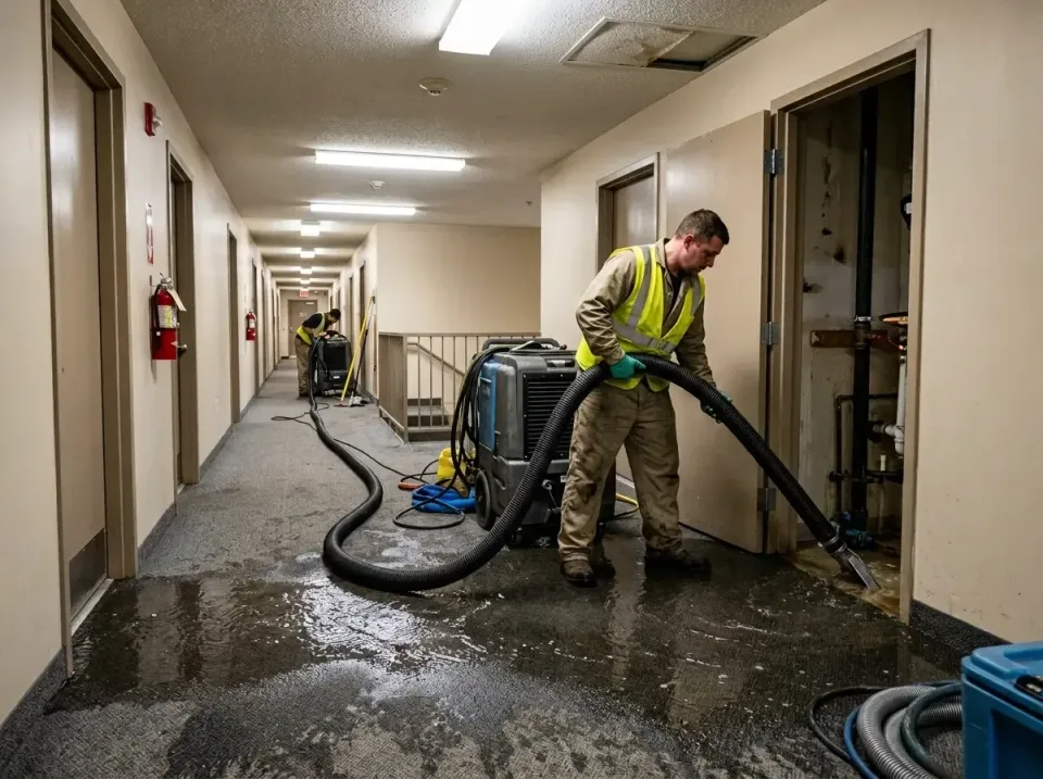 multi-unit-apartment-hallway-f-005 — frequently asked questions, Emergency Burst Pipe Water Extraction & Removal in Braidwoo…